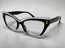 Classic Elegant Vintage Retro Cat Eye Style READING GLASSES READERS Black Frame +2.50
