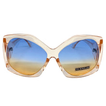 Oversized Vintage Retro Style SUNGLASSES Huge Peach Frame 9862