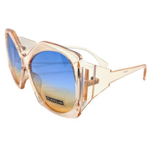 Oversized Vintage Retro Style SUNGLASSES Huge Peach Frame 9862
