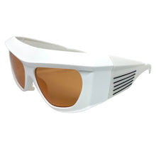 Oversized Modern Retro Raver Party SUNGLASSES Large Thick White Frame 1215
