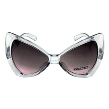 Oversized Retro Bow Shaped SUNGLASSES Large Gray Frame 6317