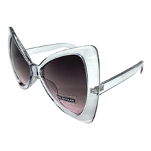 Oversized Retro Bow Shaped SUNGLASSES Large Gray Frame 6317