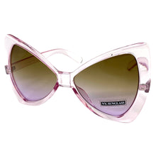 Oversized Retro Bow Shaped SUNGLASSES Large Pink Frame 6317