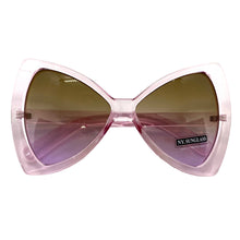Oversized Retro Bow Shaped SUNGLASSES Large Pink Frame 6317