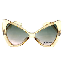 Oversized Retro Bow Shaped SUNGLASSES Large Pink Frame 6317