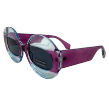 Oversized Vintage Retro Style SUNGLASSES Large Round Purple Frame 4724