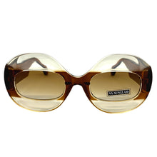 Oversized Vintage Retro Style SUNGLASSES Large Round Brown Frame 4724