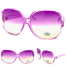 Oversized Exaggerated Retro Style SUNGLASSES Huge Purple Frame 5618