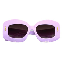 Oversized Exaggerated Vintage Retro Style SUNGLASSES Large Purple Frame 2130