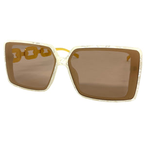 Classy Elegant Modern Retro Style SUNGLASSES Marble Frame E1820