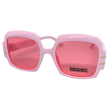 Oversized Retro Hip Hop Style SUNGLASSES Large Square Pink Frame 4744