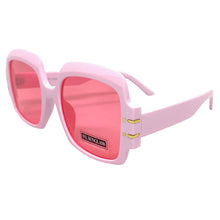 Oversized Retro Hip Hop Style SUNGLASSES Large Square Pink Frame 4744
