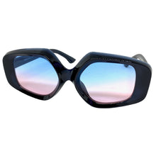 Exaggerated Vintage Retro Style SUNGLASSES Large Black Frame 1220