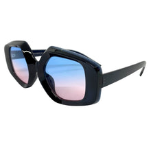 Exaggerated Vintage Retro Style SUNGLASSES Large Black Frame 1220