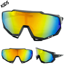 Kids Boys Retro Sporty Baseball Cycling Wrap Around Style SUNGLASSES Ages 6-12