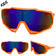 Kids Boys Retro Sporty Baseball Cycling Wrap Around Style SUNGLASSES Ages 6-12