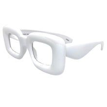 Oversized Exaggerated Retro Clear Lens EYEGLASSES Large White Optical Frame - RX Capable 80554