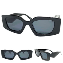 Classic Contemporary Modern Retro Style SUNGLASSES Black Frame 80280