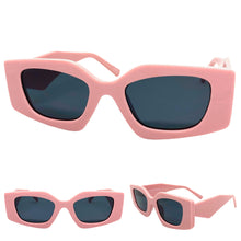 Classic Contemporary Modern Retro Style SUNGLASSES Pink Frame 80280