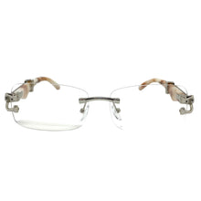 Men's Classy Elegant Luxury Retro Hip Hop Style CLEAR LENS EYEGLASSES Silver Frame E0925