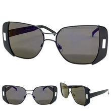 Classic Vintage Retro Style SUNGLASSES Square Black Frame 4438