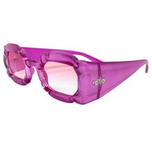 Exaggerated Classic Vintage Retro Bubble Style SUNGLASSES Large Thick Fuchsia Frame 80561