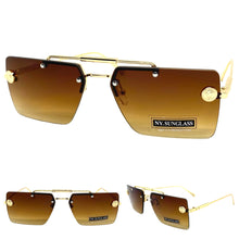 Men's Classy Elegant Luxury Designer Hip Hop Style SUNGLASSES Gold Frame 8338