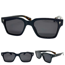 Classic Vintage Retro Style SUNGLASSES Square Black Frame 5006