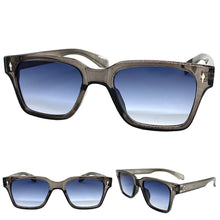 Classic Vintage Retro Style SUNGLASSES Square Gray Frame 5006