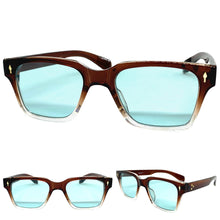 Classic Vintage Retro Style SUNGLASSES Square Brown Frame 5006