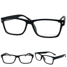 Classy Elegant Contemporary Modern Style Clear Lens EYEGLASSES Matte Black Frame 8824