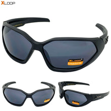 Classic Sporty Wrap Around Style SUNGLASSES Large Black Frame 2669