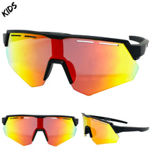 Kids Boys Retro Sporty Baseball Cycling Wrap Around Style SUNGLASSES Ages 6-12