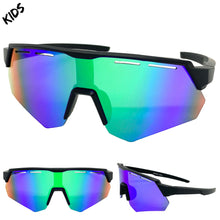 Kids Boys Retro Sporty Baseball Cycling Wrap Around Style SUNGLASSES Ages 6-12