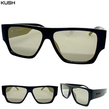 Classic Biker Gangster Hardcore KUSH SUNGLASSES Thick Black Frame 7714