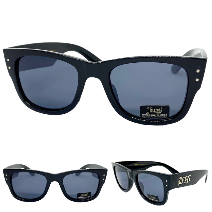 Classic Biker Gangster Hardcore LOCS SUNGLASSES Black Frame 91196