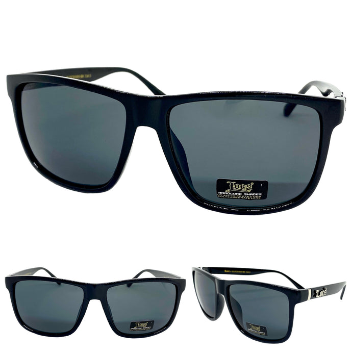 Classic Biker Gangster Hardcore LOCS SUNGLASSES Black Frame 91055