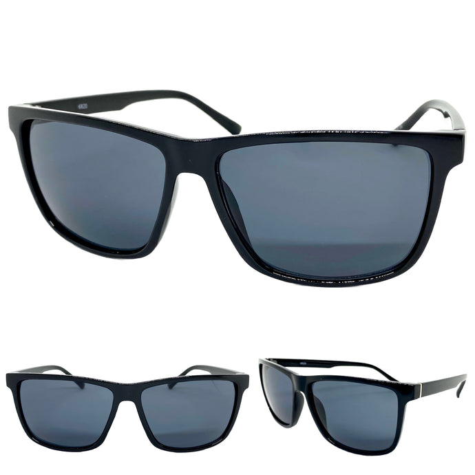 Classic Biker Sporty Trendy Stylish SUNGLASSES Square Gray Frame 6820