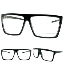 Classy Modern Contemporary Style Clear Lens EYEGLASSES Sleek Black Frame 540753