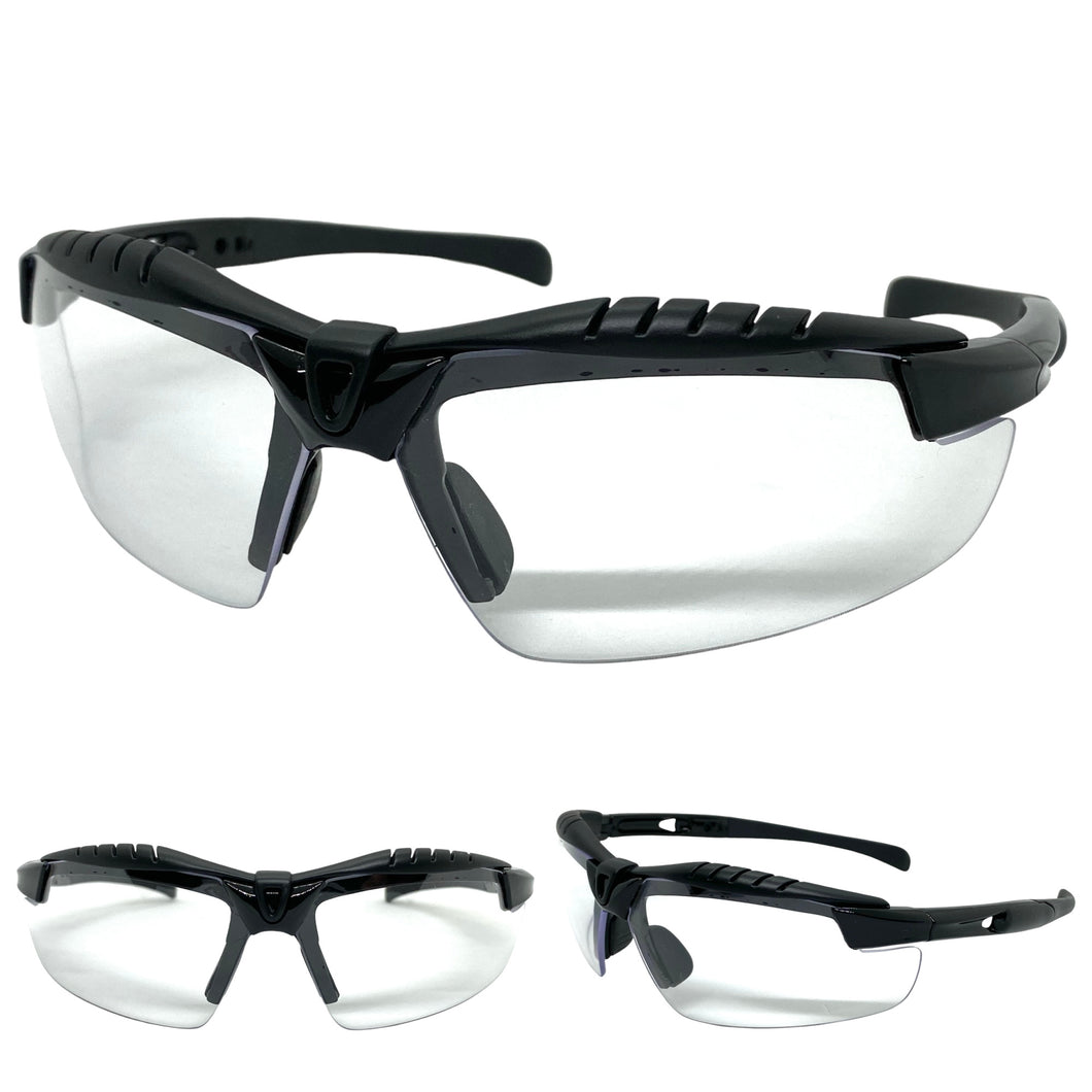 Motorcycle Biker Day or Night Riding SUNGLASSES Safety Eyewear Clear Lens 5240