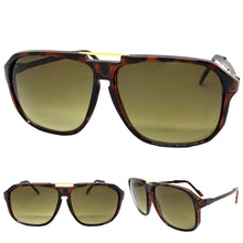 Classic Vintage Retro Aviator Style SUNGLASSES Large Tortoise Frame 1065
