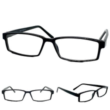 Classy Contemporary Modern Style Clear Lens EYEGLASSES Black Fashion Frame 1315