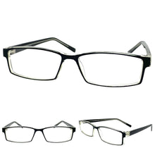 Classy Contemporary Modern Style Clear Lens EYEGLASSES Black Fashion Frame 1315