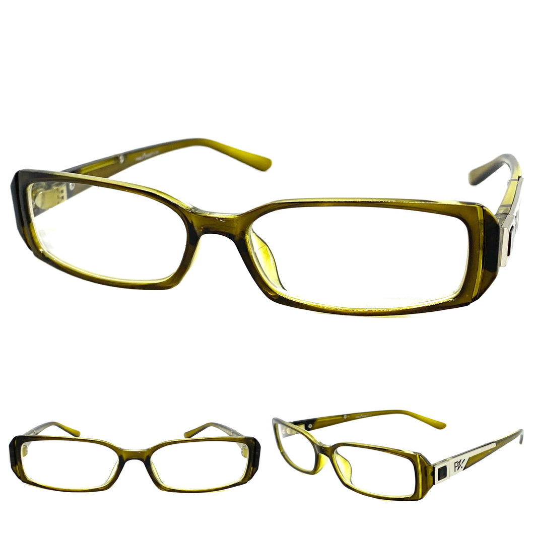 Classy Contemporary Modern Style Clear Lens EYEGLASSES Green Fashion Frame 4048