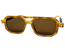 Classic Vintage Retro Luxury Hip Hop Style SUNGLASSES Square Tortoise Frame - Brown Lens E2036