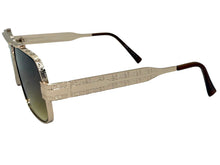 Classic Vintage Retro Luxury Hip Hop Rapper Style SUNGLASSES Square Rose Gold Frame - Honey Lens E2206