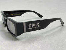 Classic Hardcore Biker Gangster Style LOCS SUNGLASSES Large Thick Black Frame - Silver Lens 91320