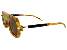 Classic Vintage Retro Luxury Hip Hop Style SUNGLASSES Square Tortoise Frame - Brown Lens E2036