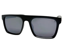 Classic Sporty Driving Fishing Biker SUNGLASSES Large Square Black Frame - Dark Lens E2183