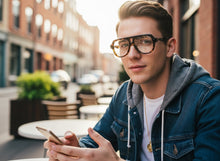 Oversized Classic Vintage Retro Hip Hop Style Clear Lens EYEGLASSES Large Tortoise Frame 3956